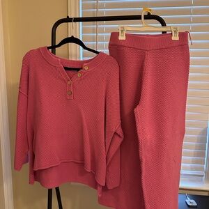 Mod Ref Pink Sweater Set